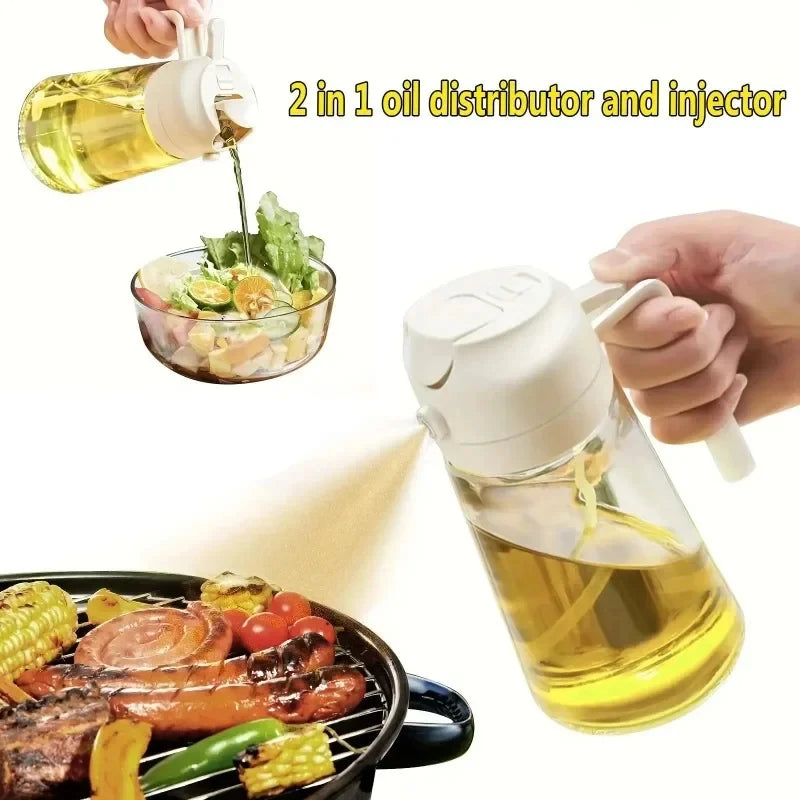 2in1 500ml Plastic  Oil Sprayer Bottle