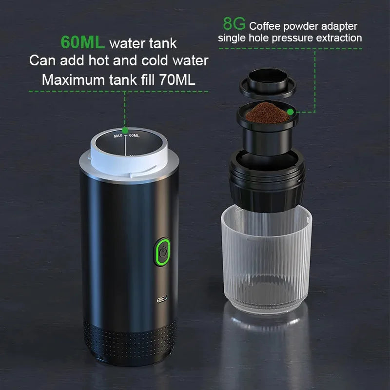 Portable Wireless Electric Espresso Coffee Machine