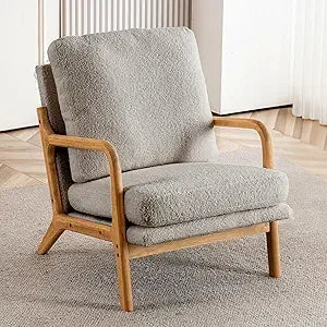 Small Cozy Leather Reading Chairs for Adults