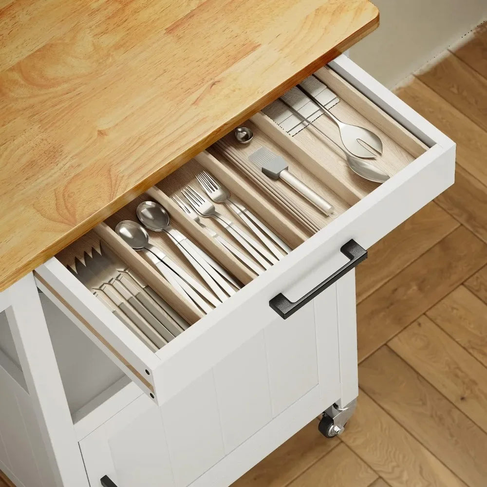 Rolling Kitchen  Cart With Drawer, Microwaves Stand