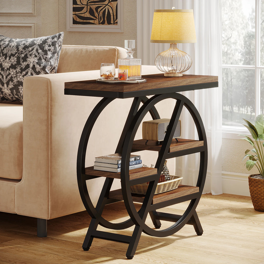 3-Tier Narrow Side Table for Living Room