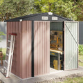 6.2x4 FT Outdoor Storage with Lockable Doors
