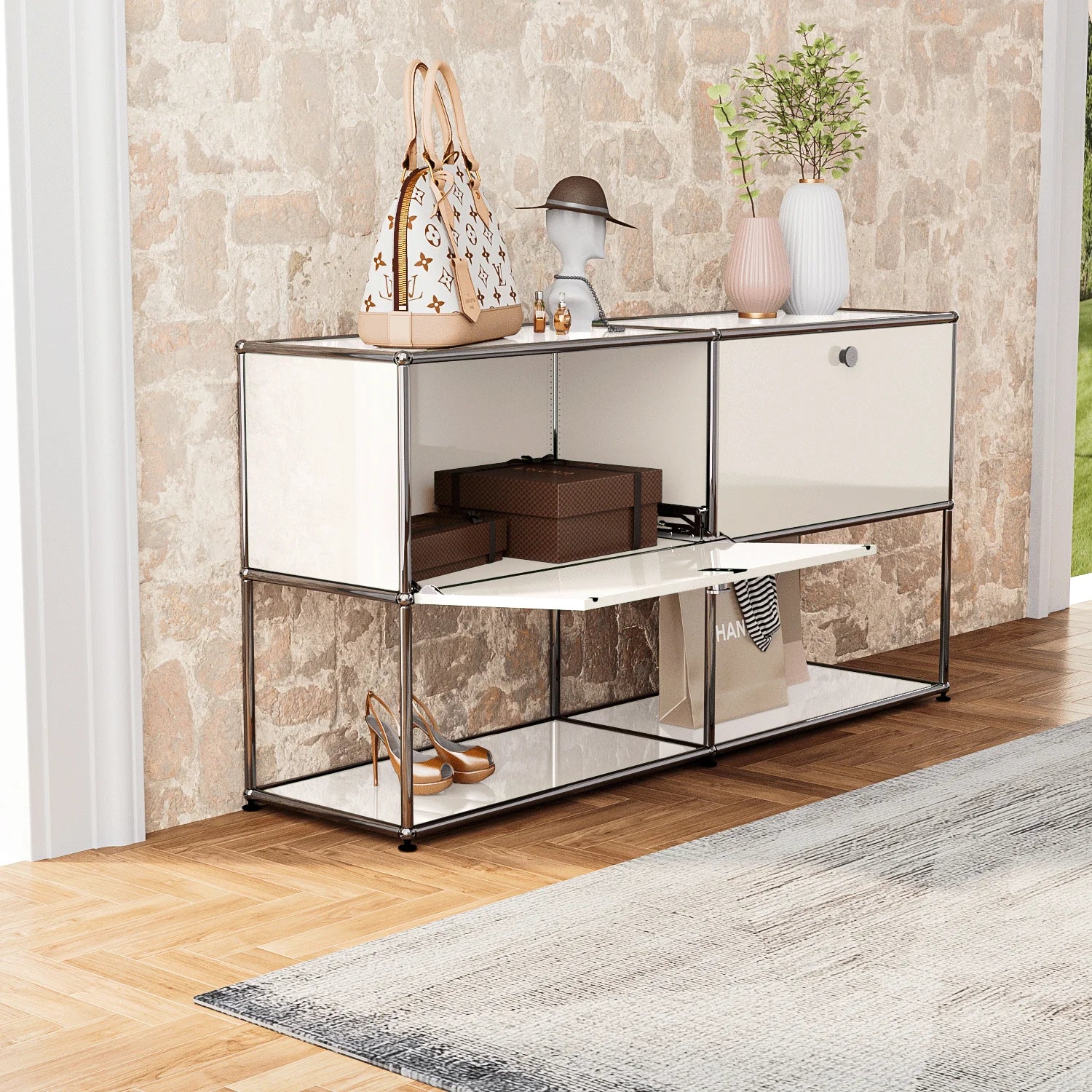 Module Cabinet Shelf Sideboard Room Organizer