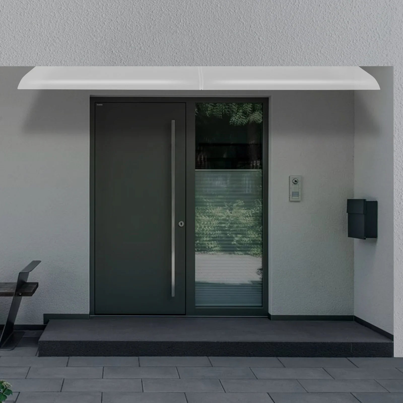 Wall Mounted Canopy 30cm Snow Awning for Entrances Windows