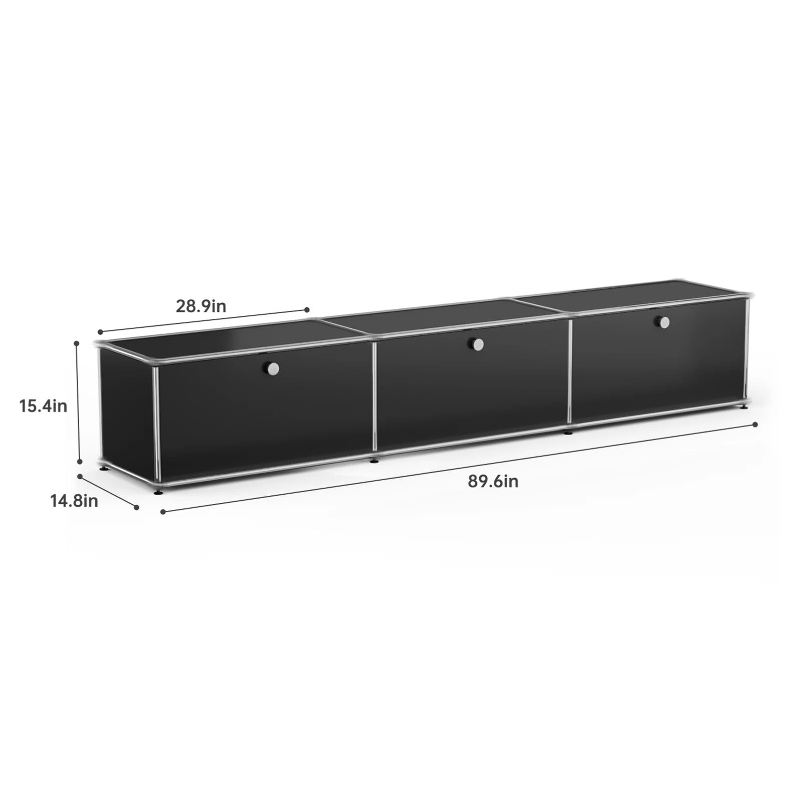 Stainless Metal Organizer TV Stand for Living Room