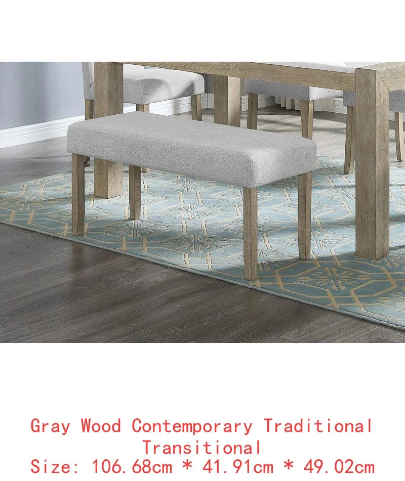 Contemporary 7pc Dining Set with White Faux Marble Rectangular Table