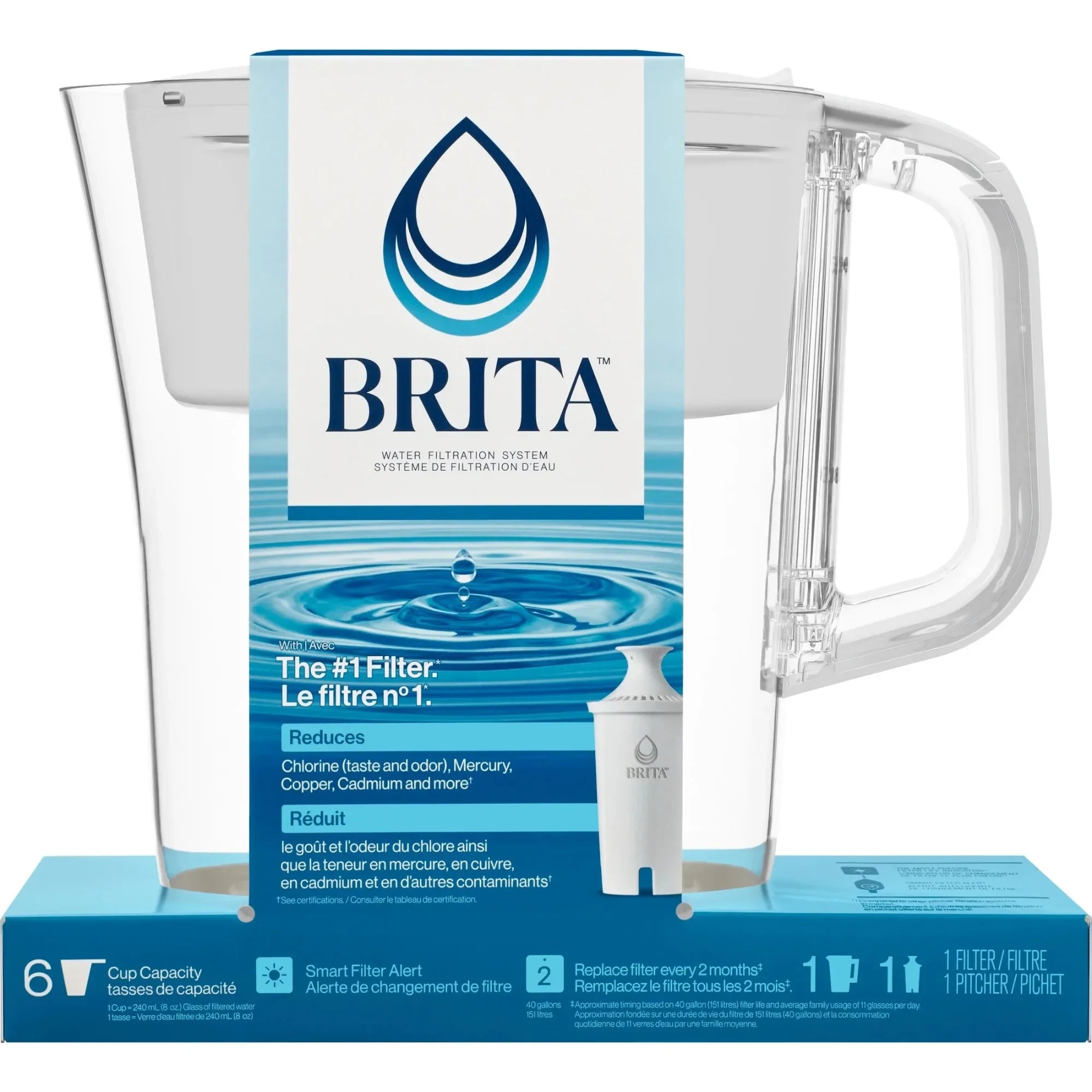 Small 6 Cup , BPA-Free for Clean Drinking Water