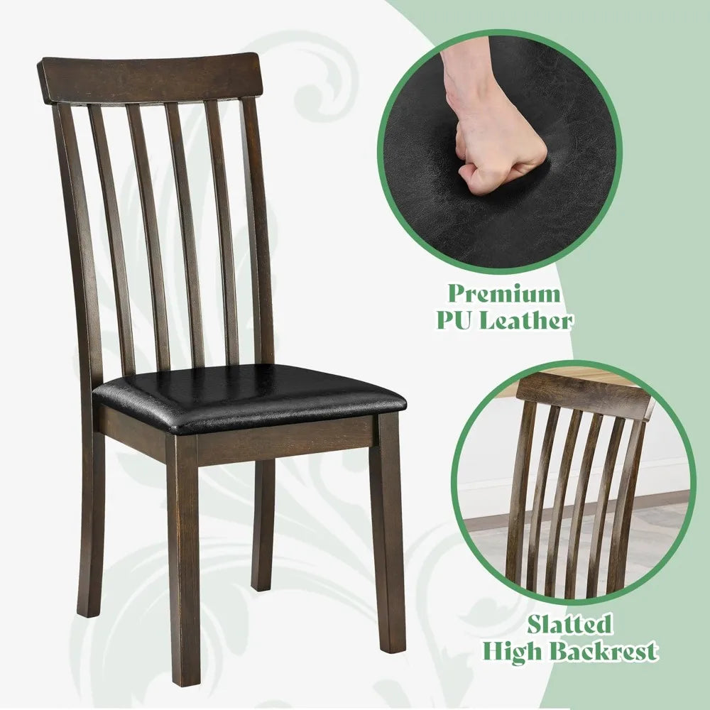 Solid Wood 5-piece Foldable Cutlery Set, Medieval Modern