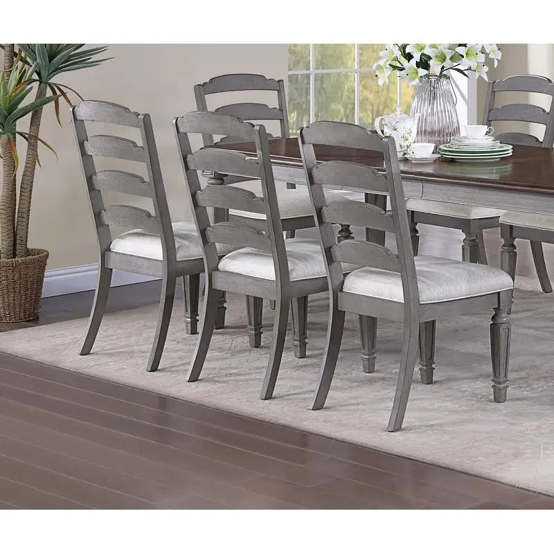 Contemporary 9-Piece Dining Set with Leaf