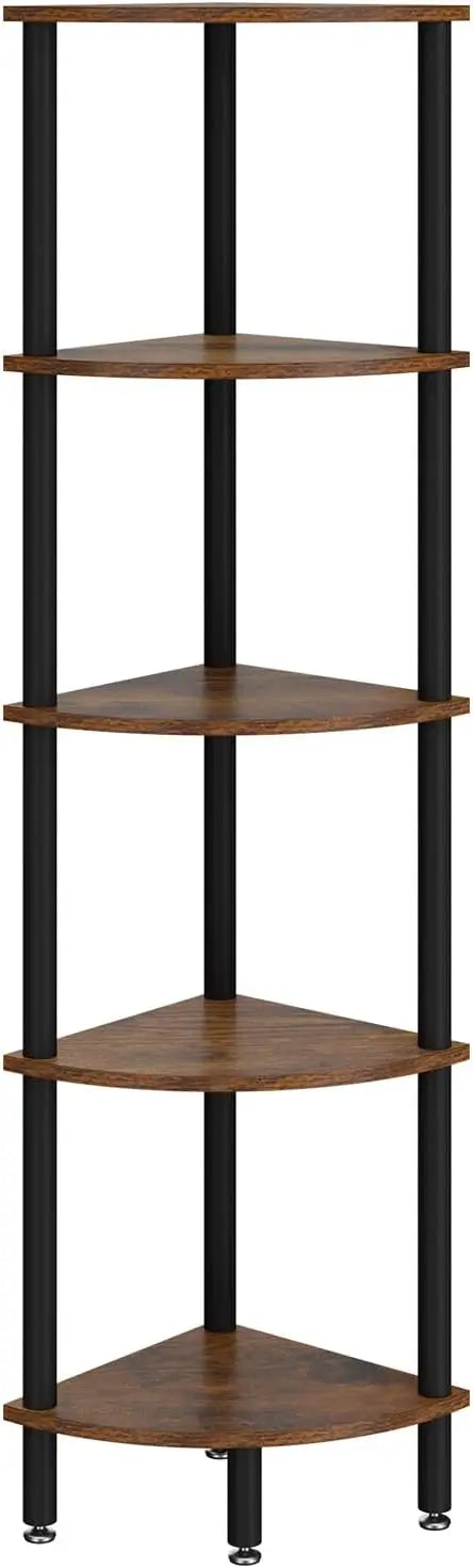 5 Tier Corner Shelf Display Rack for Living Room