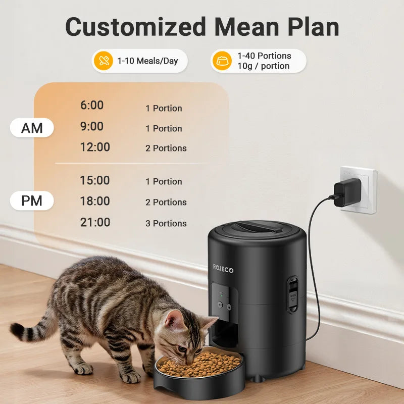 Pet Food Kibble Dispenser WiFi App Remote Control