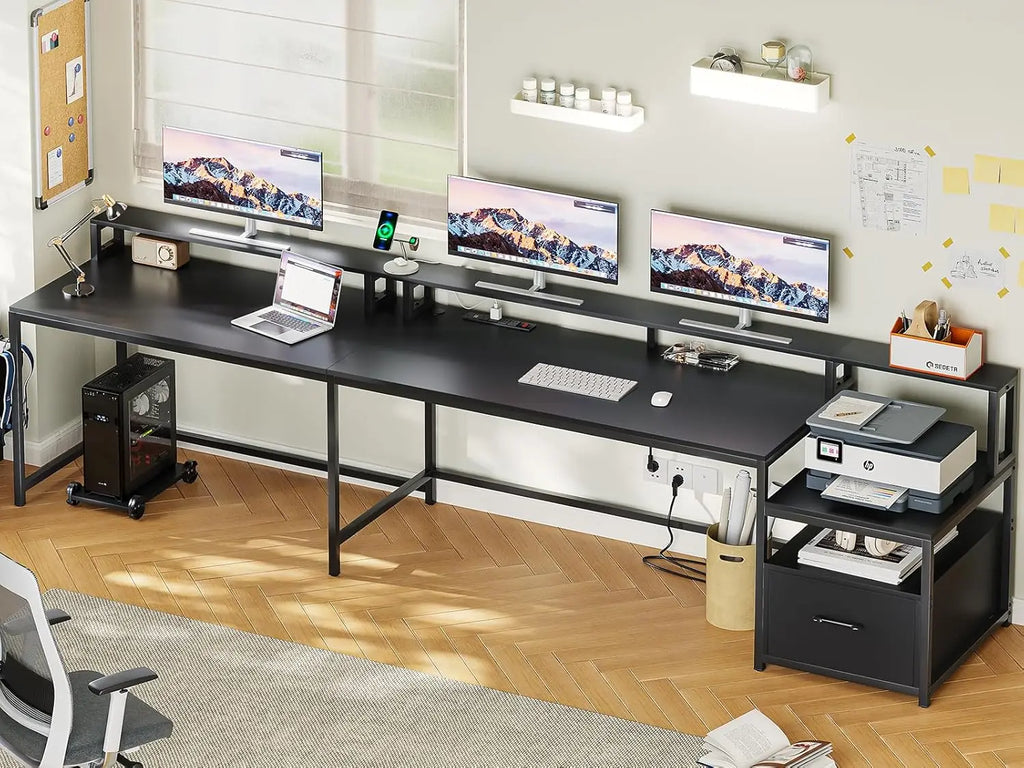 " Home Office Desk with File Drawer