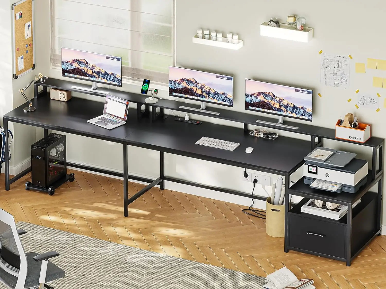 " Home Office Desk with File Drawer