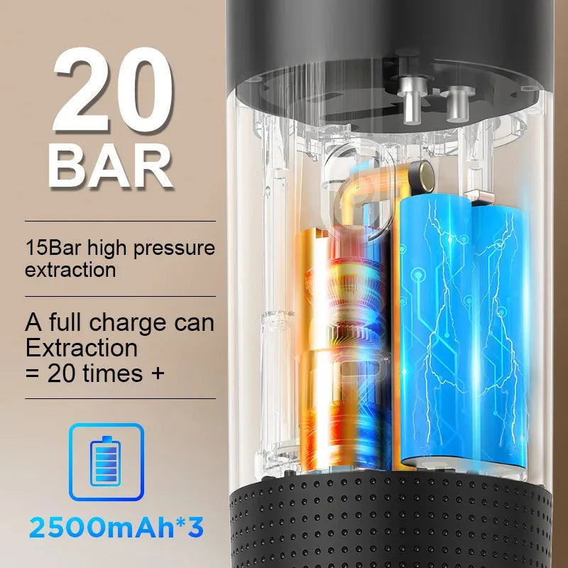 Portable Wireless Electric Espresso Coffee Machine