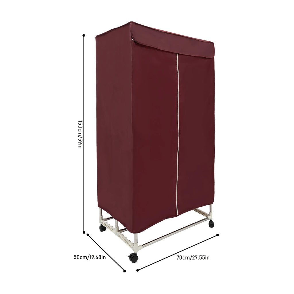 1200-1500W IPX1 Corded Electric Clothes Dryer with Outer Cover