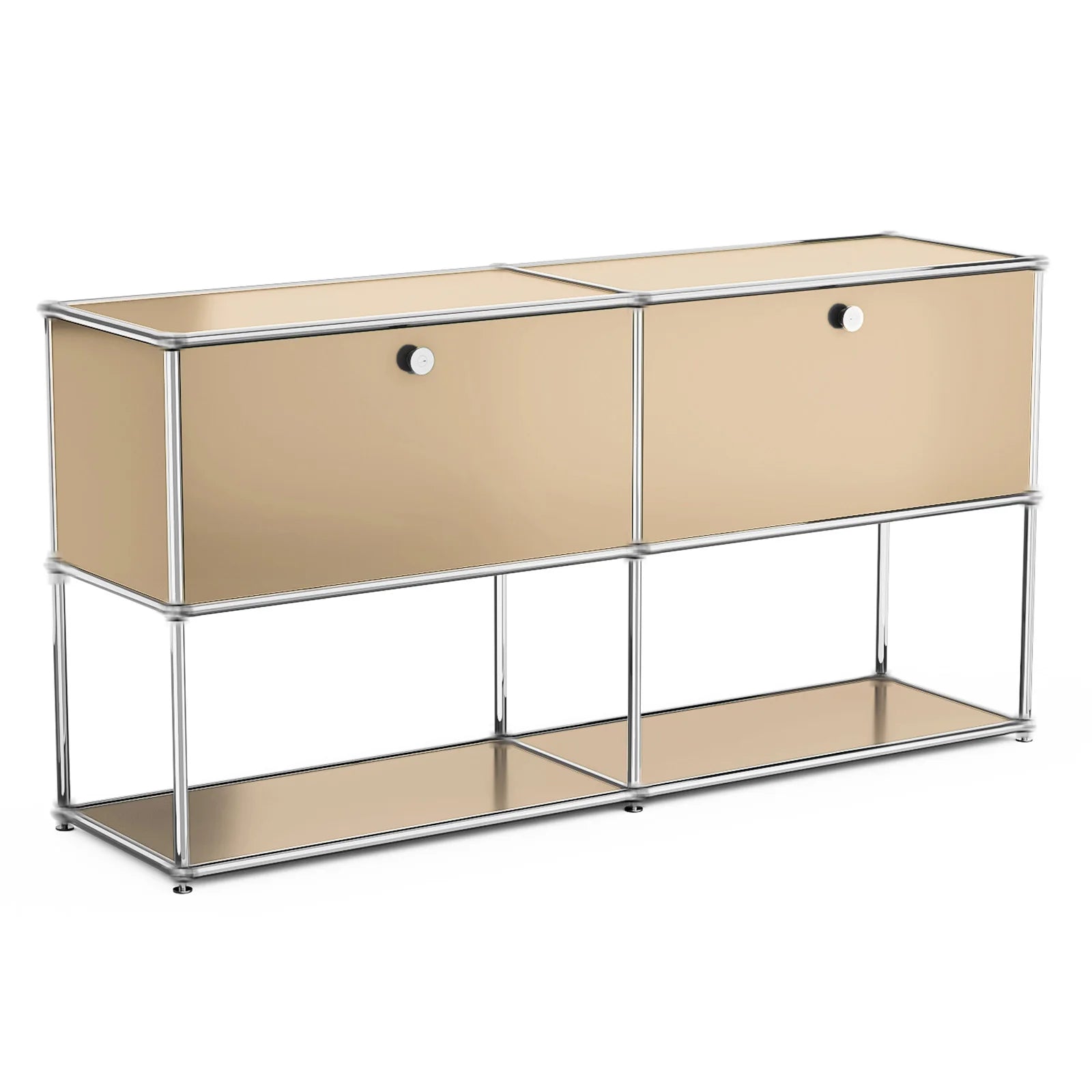 Stainless Metal Organizer TV Stand for Living Room