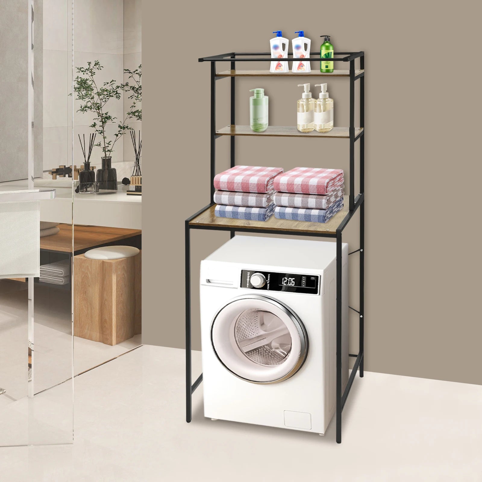 3 Tier Washer and Dryer Storage Shelf