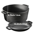3PCS Cast Iron Skillet Set (6/8/10 Inch)  Pre-Seasoned