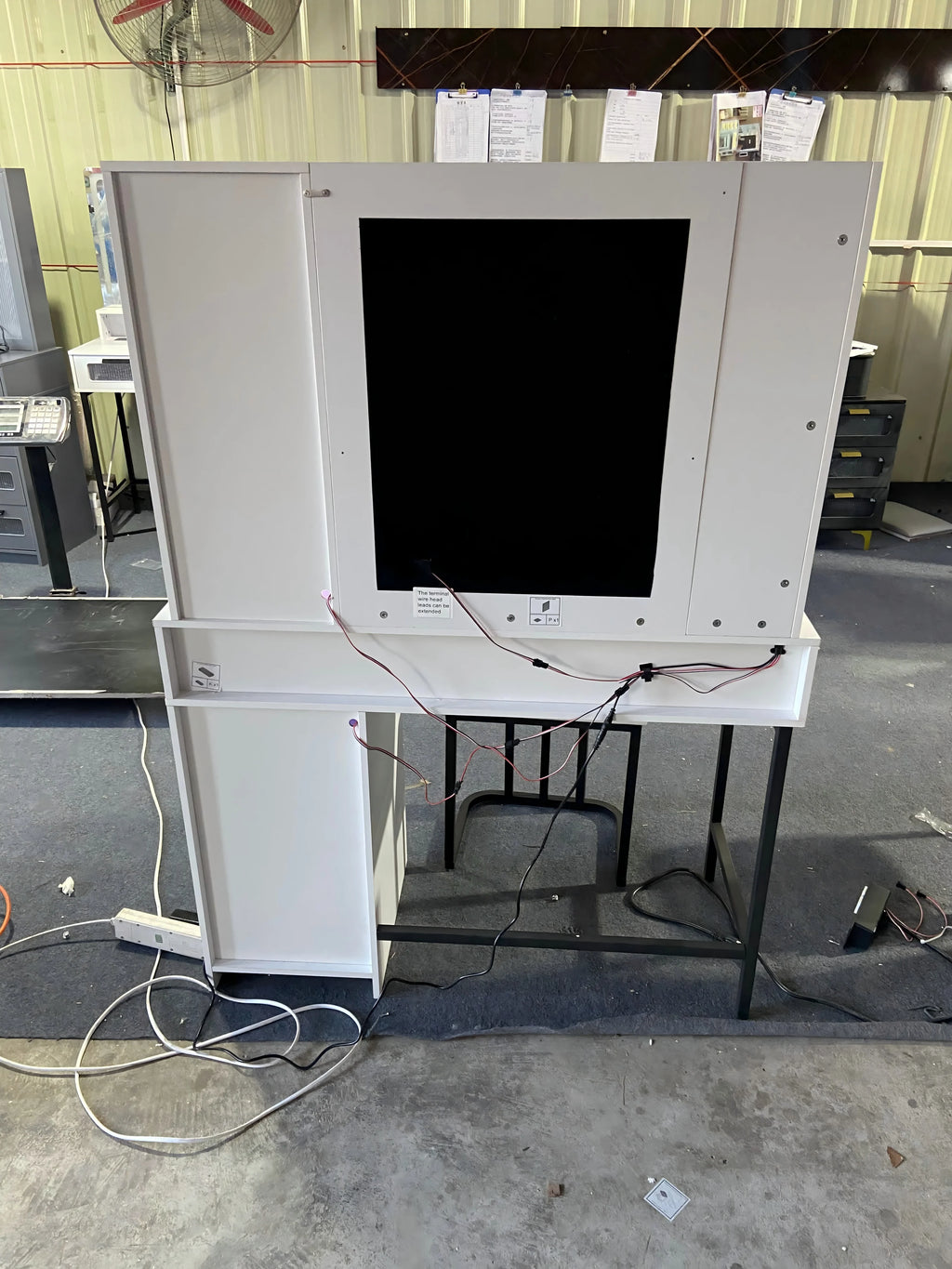 Vanity with RGB Lights and 6 Drawers, with USB/Wireless Charging