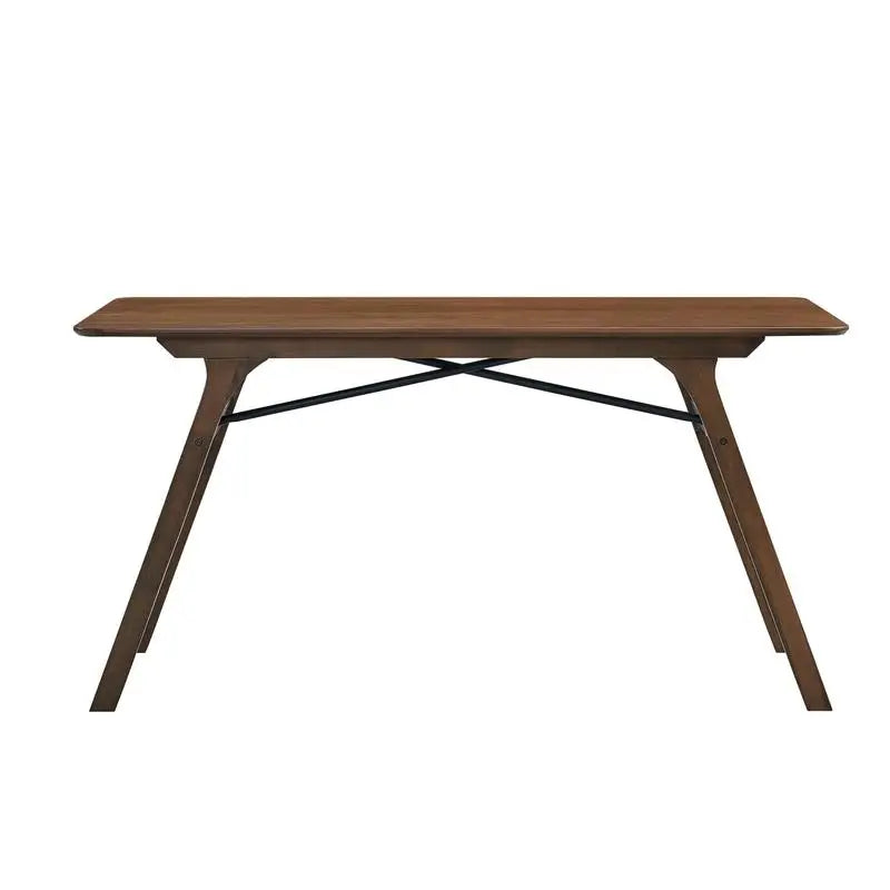 7-Piece Walnut Finish Dining Set with Upholstered Chairs