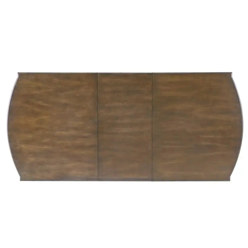 6-Piece Dining Set, Extendable 60-78 inch Wooden Table with Leaf