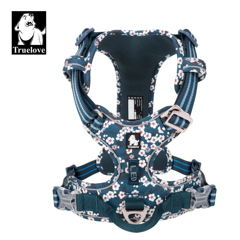 Truelove Pet Dog Harness for Big Medium Small with Cotton Aluminum Alloy