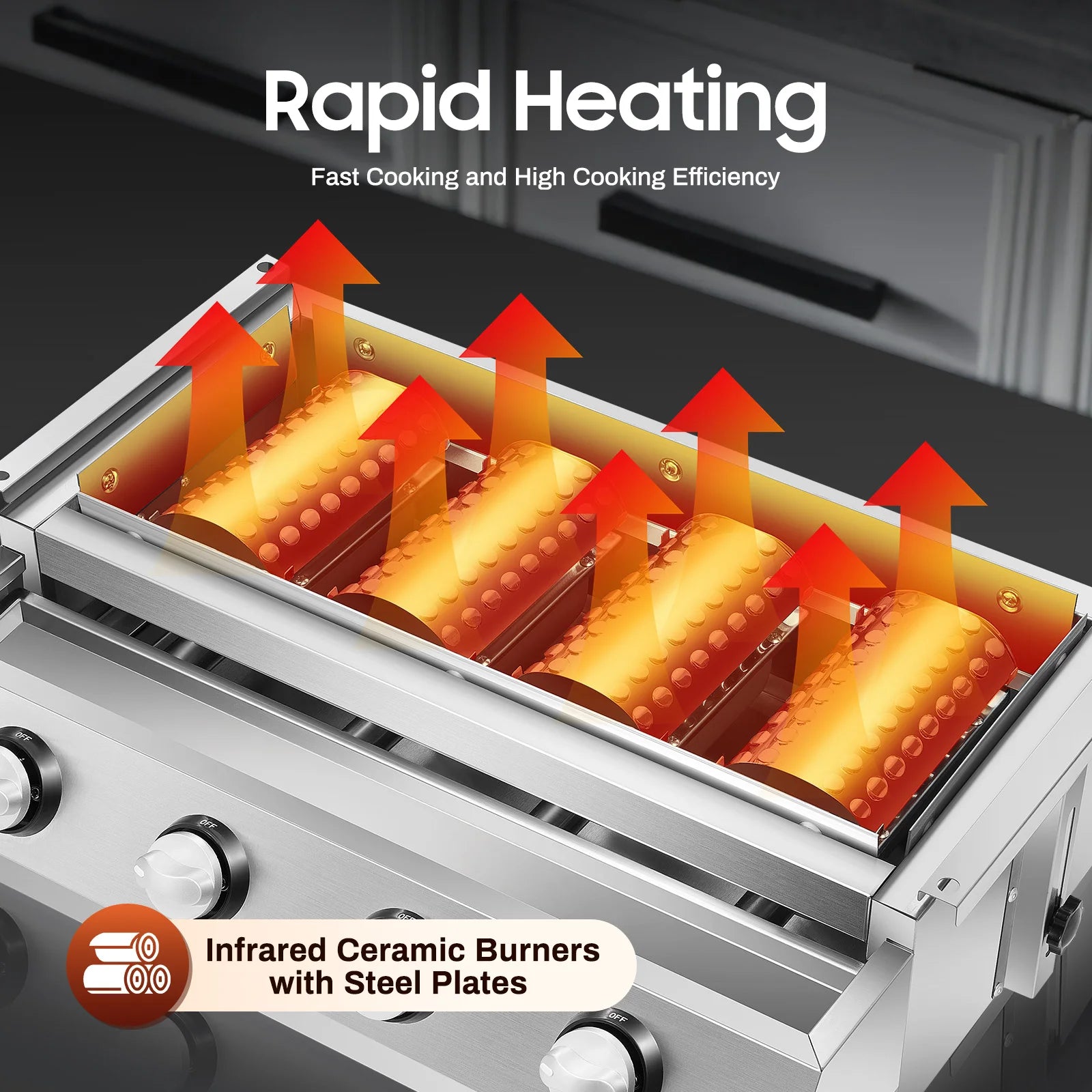 Portable BBQ Grill Removable for Outdoor Patio Garden