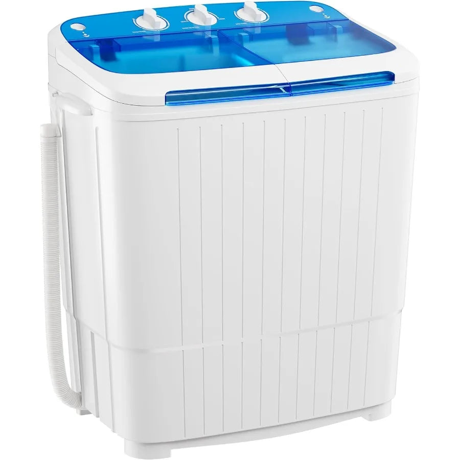 Portable Washing Machine with Longer Hose 16lbs Twin Tub
