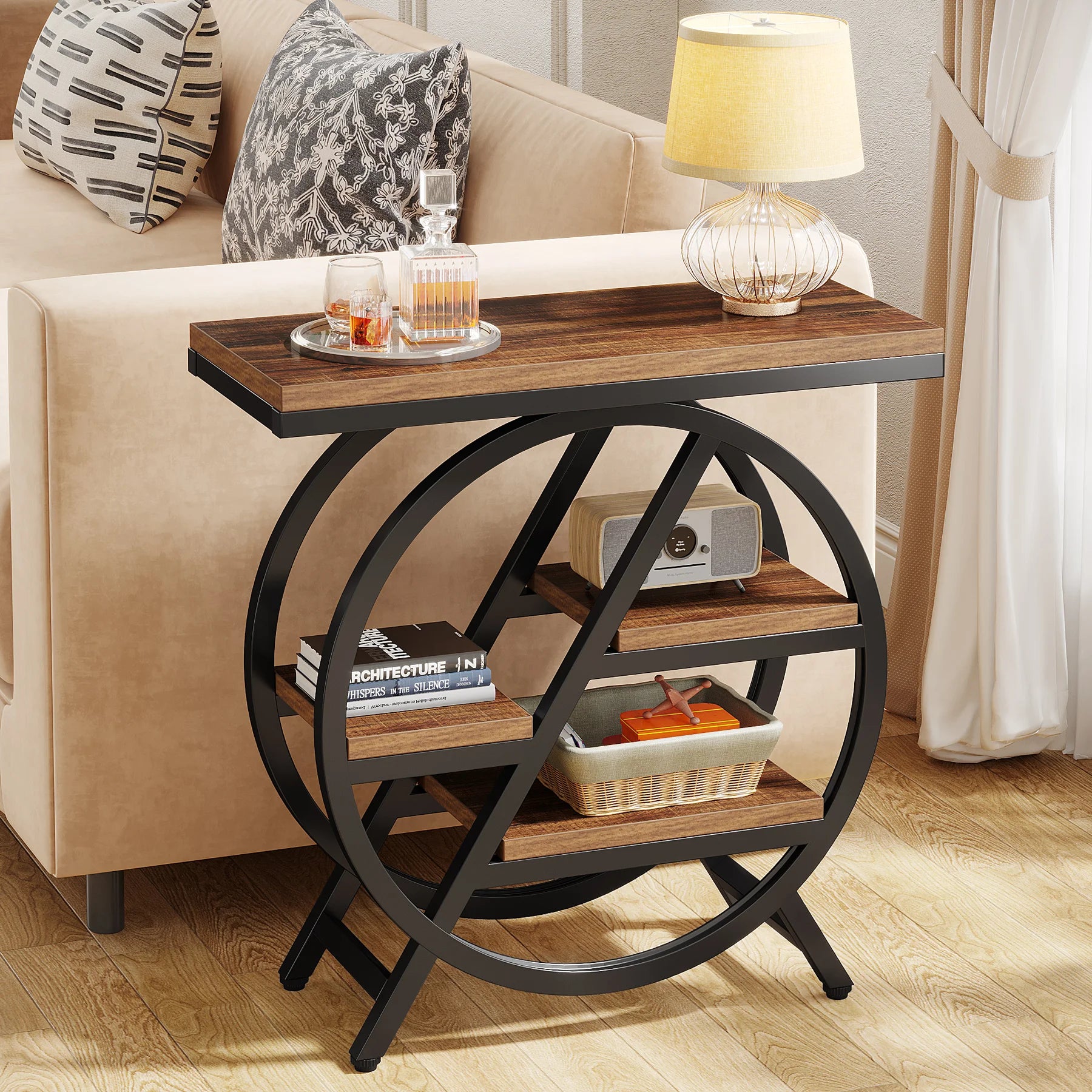 3-Tier Narrow Side Table for Living Room