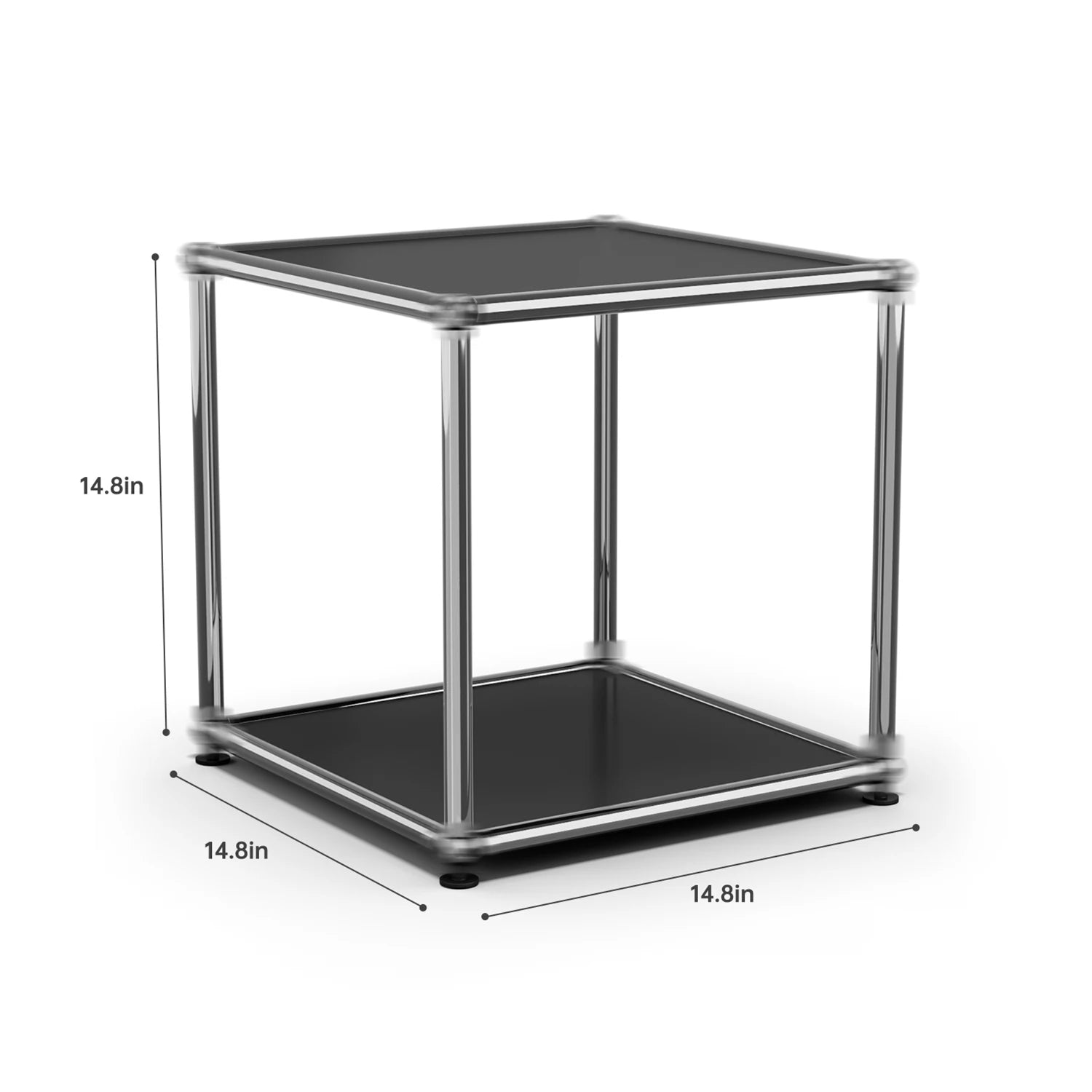 Stainless Metal Organizer TV Stand for Living Room