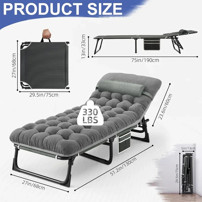 Portable Sleeping Cot for Camp, Beach, Patio