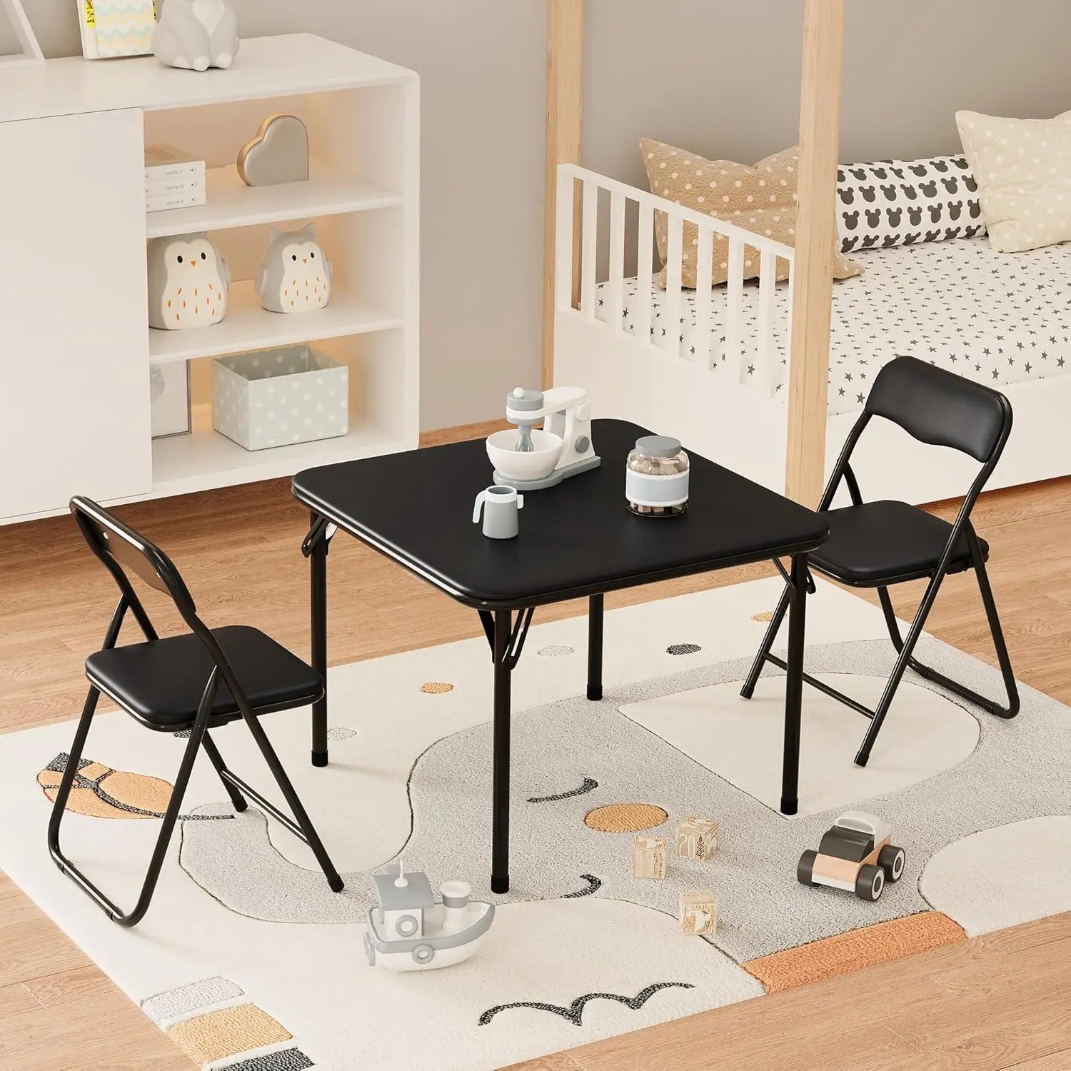 Boys and Girls Folding Table and Chairs Set