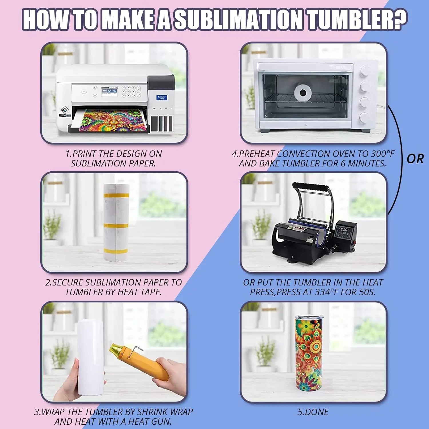 4/8/12/16 Pcs 20 OZ Stainless Sublimation Tumblers