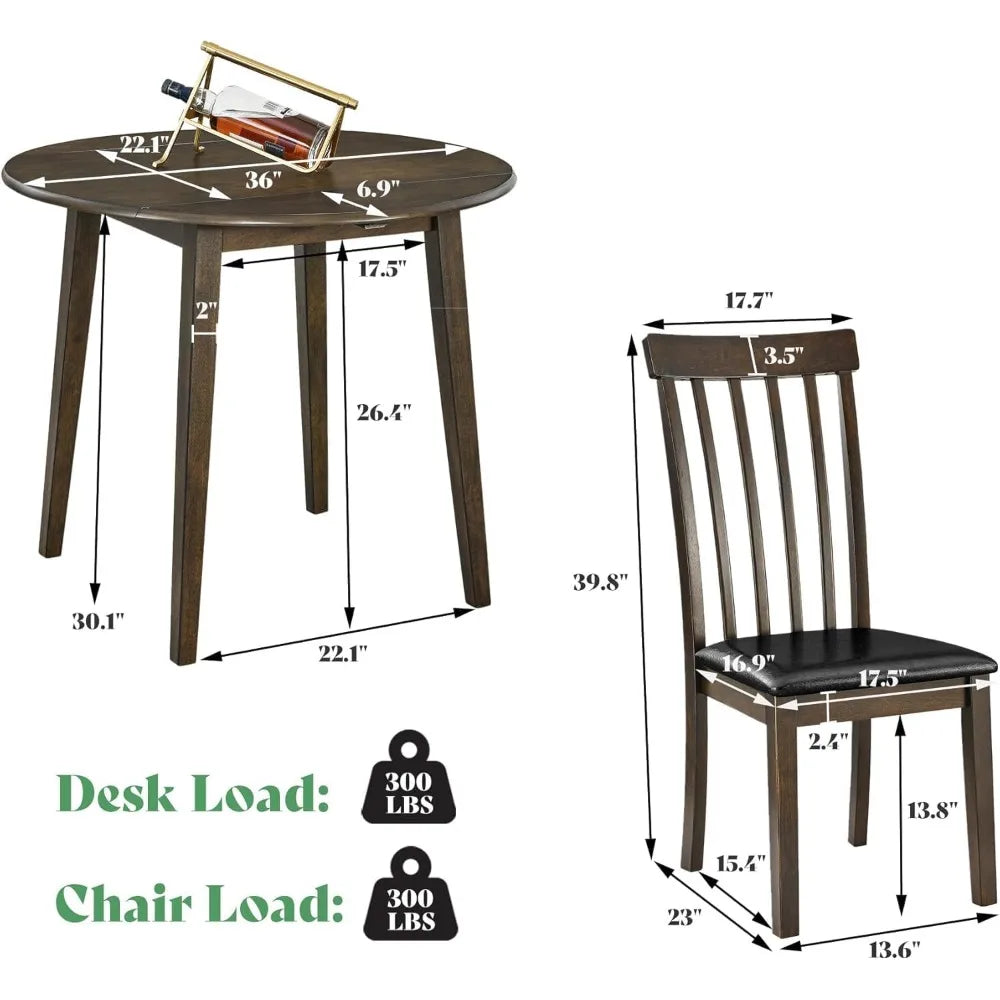 Solid Wood 5-piece Foldable Cutlery Set, Medieval Modern