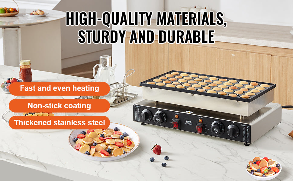 50Pcs Mini Dutch Pancake Maker Commercial Non-stick